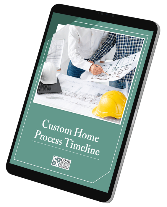 Custom Home Process Timeline Tablet Mockup